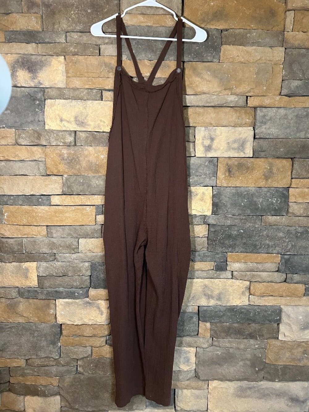 Brown Jumpsuit/Romper w Adjustable Straps NWT